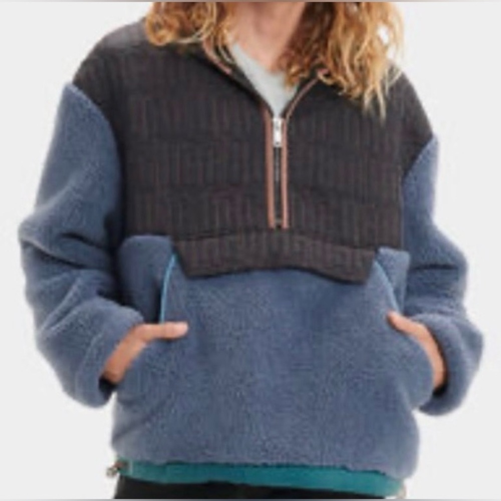 UGG IGGY SHERPA HALF ZIP PULLOVER